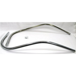Protector de borde tubular cromado de 2 piezas para VESPA 50 LRS SPECIAL ELESTAR - 125 PRIMAVERA