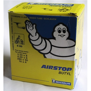 Cámara de aire MICHELIN 4.00 3.50 X 8 para VESPA y LAMBRETTA 8B3 con válvula de 90 grados