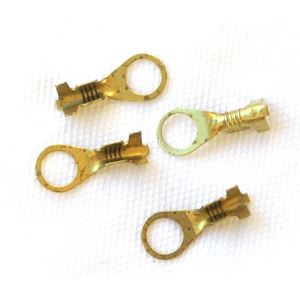 10 cosses DOUCELLIER Faston avec œillet Ø intérieur 6 mm pour prises de contact de systèmes électriques VESPA APE LAMBRETTA CIAO SI BRAVO BOXER