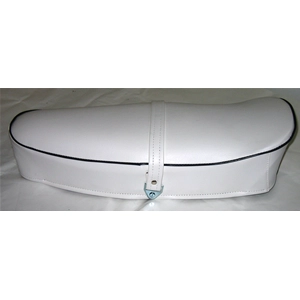 Sillín blanco con borde negro para VESPA TS SPRINT SUPER 125 150 180