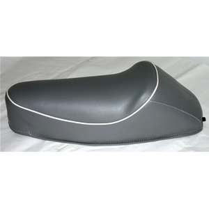 Asiento con joroba gris y borde blanco para VESPA 50 90 NLR SPECIAL