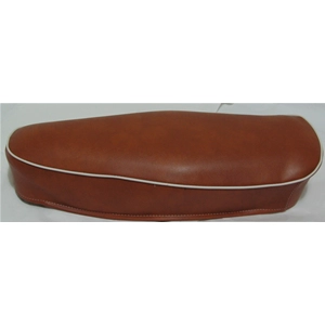 Asiento de cuero marrón para VESPA 50R LN SPECIAL sin cerradura