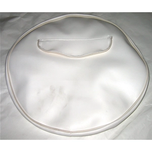 Enjoliveur blanc 10" avec bordure blanche pour VESPA LAMBRETTA 50 125 150 160 180