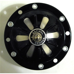 Schwarzes Horn mit Schraube für VESPA Faro Basso 125 6V CA V1T V15T V30T V33T 1948 bis 1952 ro 011635
