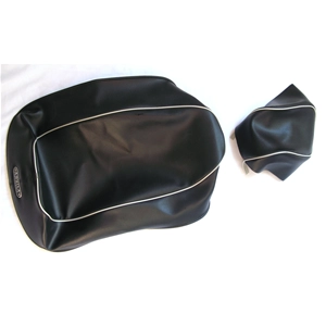 Housse de selle et coussin bleus pour Vespa 50 90 SS Super Sprint