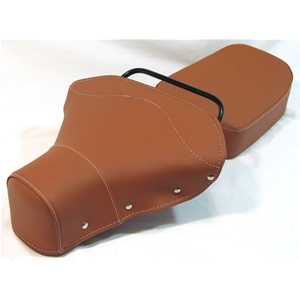 Kit de asiento y cojín de cuero marrón para VESPA 125 150 VNA VNB VBB VBA GT GTR PX PE SPRINT, todos a partir de 1959.