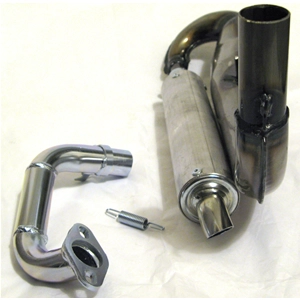 Marmitta espansione SIMONINI silenziatore in ALLUMINIO per VESPA PK 50 90 S XL RUSH N HP