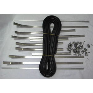 Complete set of floorboard strips for VESPA 150 from 1954 to 1956 VL1T VL2T Italian product of excellent quality