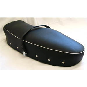 Funda de asiento y asa negras completas para VESPA 160 GS VSB segunda serie.