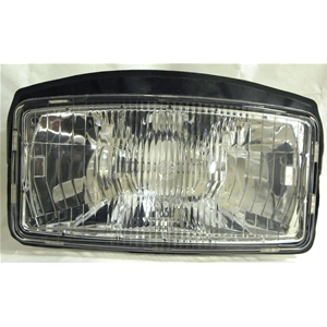 White Front Headlight Assembly without Lamp Holder for VESPA PX 125 T5 POLE POSITION