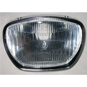 Headlight optical group complete with ring nut for VESPA APE AD 150 400 500 1966 - PENTARO 1965 ro 150752