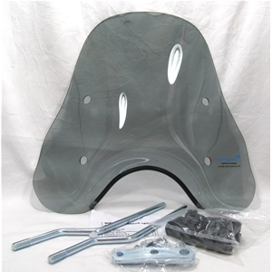 Pare-brise fumé miniature pour VESPA PX PE 50 125 150 200 (tous modèles) + supports