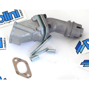 Colector de admisión de láminas simple POLINI 215.0117, diámetro 16 para carburador VESPA 50 NLR ET3