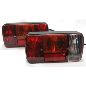 Pair of Rear Lights for APE TM P 703 FL 2 TM P 703 V DIESEL ro 581339 581340
