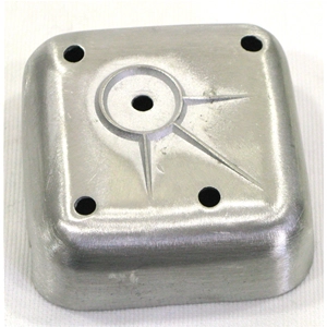 Couvercle de redresseur 65 x 65 x 27 mm pour Vespa en aluminium