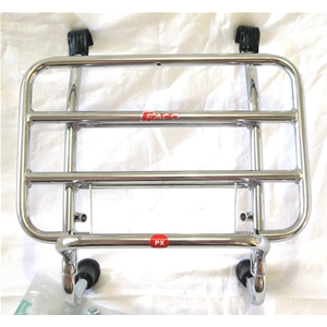 Verchromter Frontgepäckträger für VESPA 50 90 125 150 160 180 200 NLR SPECIAL PRIMAVERA SS ET3 PX PE ARCOBALENO PK XL RUSH N FL2 HP ro 610271M