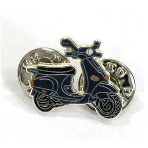 Emaille-Brosche „VESPA ET4 125 BLAU"