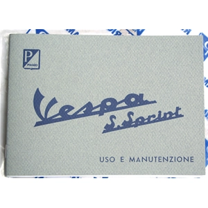 Gebrauchs- und Wartungshandbuch für VESPA 90 SS SUPER SPRINT von 1965 bis 1971 ro 610046M