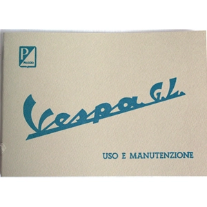 Use and maintenance manual for VESPA GL 150 GL VLA1T from 1962 to 1965 ro 6100184M