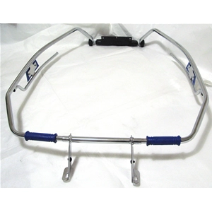 Chrome-plated body protection perimeter guard - blue - for VESPA 125 150 160 180 200 SUPER GT SPRINT SS RALLY