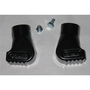 Soportes de aluminio negro para VESPA 125 150 200 PX PE T5 PK COSA, diámetro mm. 22