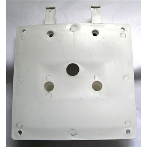 Soporte de matrícula blanco elevado para VESPA 125 150 200 clásicas.