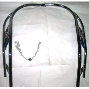 Bordo Scudo Cromato Doppio per VESPA 50 L R SPECIAL ELESTART 125 PRIMAVERA ET3 con Borchie Blu