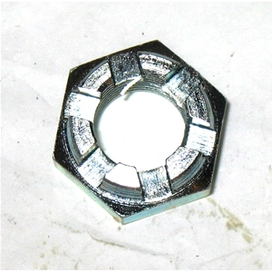 Gefräste Befestigungsmutter für Hinterradtrommel für VESPA 50 125 150 200 ET3 PX PE PS Ø 14 mm 22 mm Schlüsselweite ro 002314