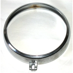 Cadre de phare chromé pour cyclomoteur PEUGEOT, diamètre 120 mm.