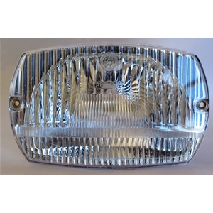 Complete Rectangular White Headlight Assembly for VESPA 50 SPECIAL - ELESTAR ro 126648 166694 1266695 123518 191192