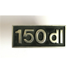 Placa de matrícula 150 DL para LAMBRETTA 150 DL
