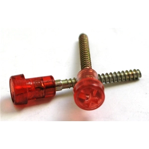 1 Tornillo con cabeza de plástico rojo para luz trasera VESPA APE Lambretta Moto Guzzi etc.