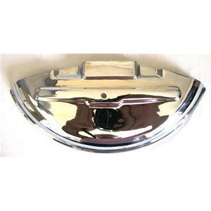 Reserveradabdeckung für VESPA 160 GS, 180 SS, anpassbar an VESPA 180, 200 Rally und 125 TS aus Edelstahl (Art.-Nr. 057089) für 10"-Räder