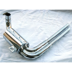 Silenciador réplica ABARTH de acero inoxidable para VESPA 125 150 VL1 VL2 VL3 VB1 VM1T VM2T VN1T VN2T (Faro bajo)