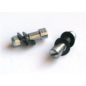 Pair of slotted head screws fixing levers for VESPA 125 VNB6T 150 VBB2T ro 060544 6610283M 150235 012136