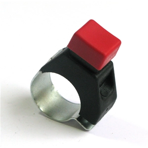 Bouton de klaxon pour diverses motos et cyclomoteurs, pour guidons de 22 mm de diamètre - convient pour VESPA APE Faro Basso Calessino ro 104400