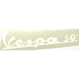 Pegatina blanca VESPA 50 50 90 125 180 200