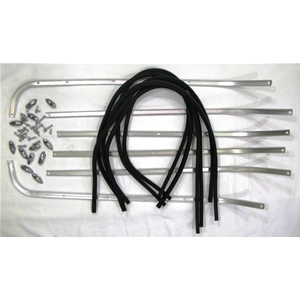 Complete set of floorboard strips for VESPA 125 150 VNB 3 4 5 6T VBB2T, excellent quality Italian product