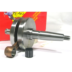 Cigüeñal MAZZUCCHELLI AMT 080 para LAMBRETTA DL 125 150 200. Carrera 58 mm. Distancia entre bielas 107 mm.