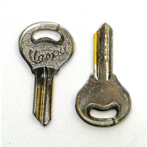 Rohling für VESPA-Schlüssel (Baujahre 1954–1965) für Topcase- und Lenkradschloss (Stärke: 2 mm)