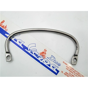 Chrome passenger seat handle, 18cm spacing, for VESPA SPRINT etc.