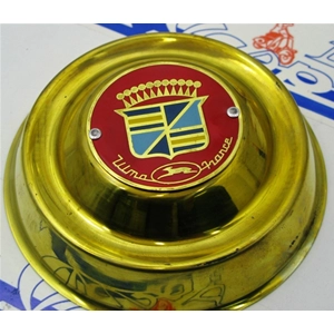 Tapa de copa dorada vintage ULMA FRANCE LEPROTTO de 8" para llanta de VESPA