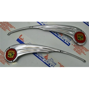 ULMA France Leprotto embellecedores decorativos de aluminio para marcos de VESPA 125 150 160 180 200 (par para ambos lados, encima del capó)