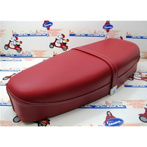 Asiento rojo sin paneles para VESPA PX PE 125 150 200 primera serie