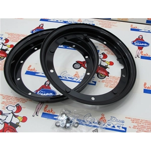 Cerchio ruota vernicato nero 3.00 3.50 10" per VESPA 50 125 150 180 200 SPECIAL PX PE ARCOBALENO TS GL SPRINT T5 r.o. 084631 0846315 5800010