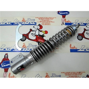 CARBONE front shock absorber for VESPA 125 150 200 PX PE ARCOBALENO T5 sporty adjustable 3 positions all grey