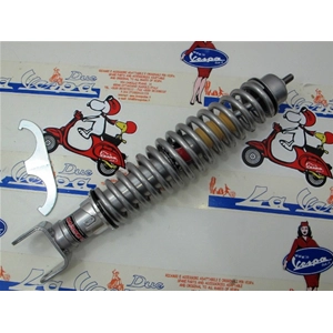 Amortiguador trasero CARBONE gris ajustable en 3 posiciones para VESPA 50 90 125 150 160 180 200 NLR SPECIAL SS PRIMAVERA ET3 SPRINT RALLY GS GL TS PX PE ARCOBALENO