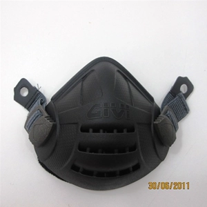 Masque jet noir avec filtre et système de dégagement rapide pour casques GIVI, taille unique pour Vespa Lambretta.