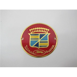 Vintage-Aluminium-Logo-Emblem „ULMA FRANCE" zur Anbringung an VESPA und Zubehör