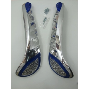 Dekorative Aluminium-Motorhaubenblenden mit blauen Verzierungen für VESPA 125 150 160 180 200